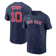 Trevor Story Boston Red Sox Nike Name & Number T-Shirt - Navy - Nike Online