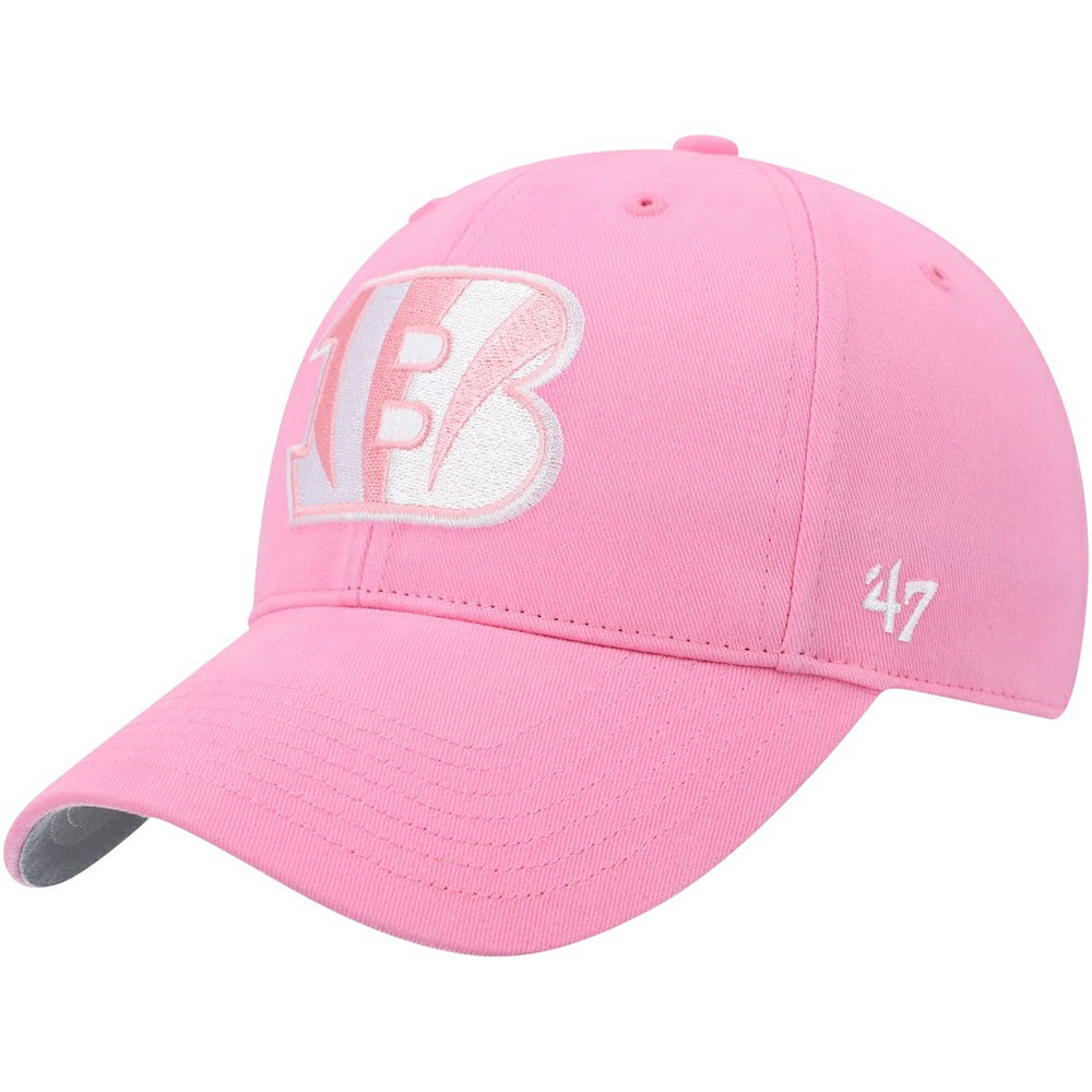 47 brand Cincinnati Bengals '47 Girls Youth Rose MVP Adjustable Hat Pink