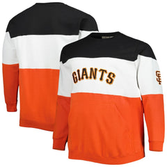 San Francisco Giants Big & Tall Pullover Sweatshirt - Black/Orange - MLB Online