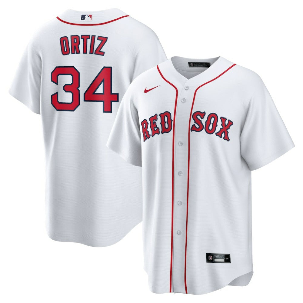 David Ortiz Boston Red Sox Nike Home Replica Player Jersey - White - Nike Sale