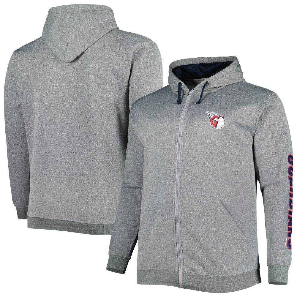Cleveland Guardians Profile Big & Tall Pullover Hoodie - Ash - MLB Sale