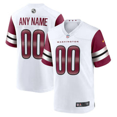Nike Washington Commanders Game Custom Player Jersey White