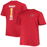 Fanatics Arizona Cardinals Big & Tall #1 Dad 2-Hit T-Shirt Cardinal