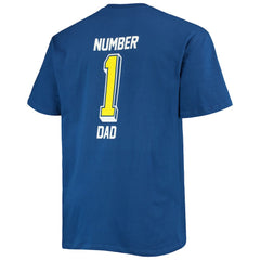 Fanatics Los Angeles Rams Big & Tall #1 Dad 2-Hit T-Shirt Royal