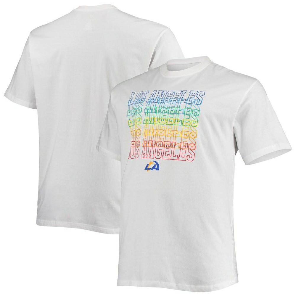 Fanatics Los Angeles Rams Big & Tall City Pride T-Shirt White