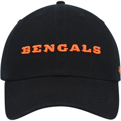 47 brand Cincinnati Bengals '47 Clean Up Script Adjustable Hat Black