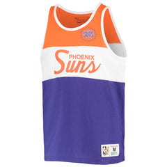 Phoenix Suns Youth Hardwood Classics Special Script Tank Top Purple/Orange | Mitchell & Ness for sale