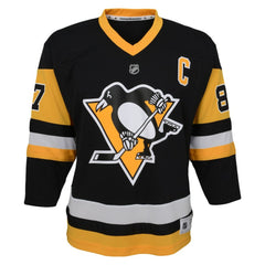 Sidney Crosby Pittsburgh Penguins Youth Captain Patch Home Replica Player Jersey - Black - NHL 4845421