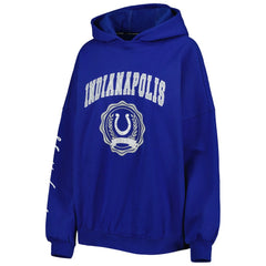 Indianapolis Colts Tommy Hilfiger Women's Becca Drop Shoulder Pullover Hoodie Royal