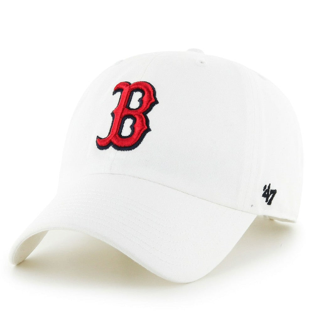 Boston Red Sox '47 Team Logo Clean Up Adjustable Hat - White - 47 brand Online