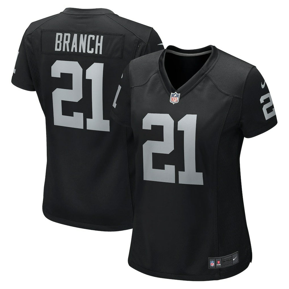 Nike Cliff Branch Las Vegas Raiders Women's Retired Player Game Jersey Black
