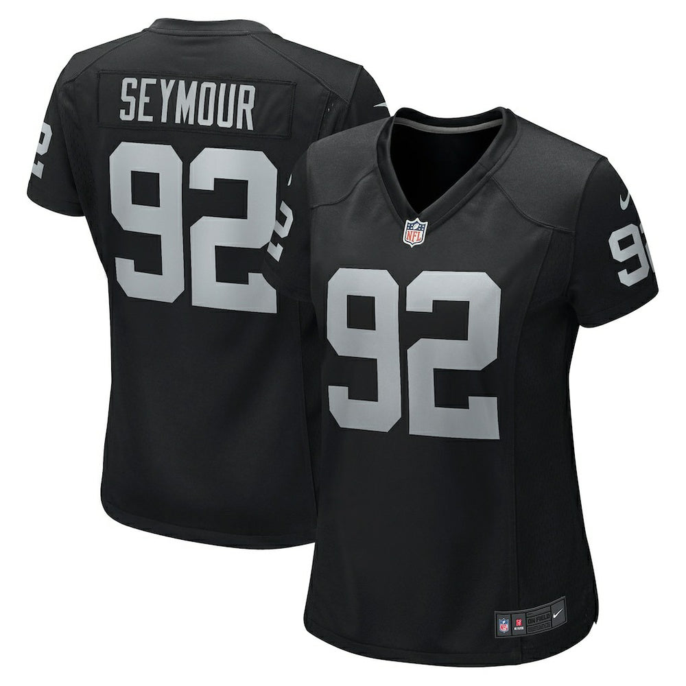 Nike Richard Seymour Las Vegas Raiders Women's Retired Player Game Jersey Black