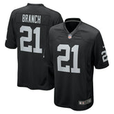 Nike Cliff Branch Las Vegas Raiders Retired Player Game Jersey Black