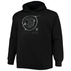 Brooklyn Nets Big & Tall Pop Pullover Hoodie Black