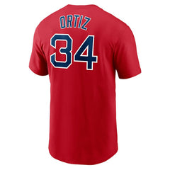 David Ortiz Boston Red Sox Nike Name & Number T-Shirt - Red - Nike Discount