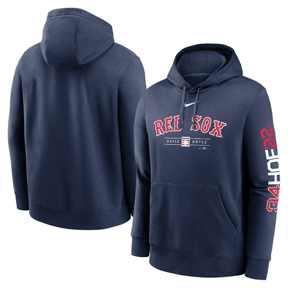 David Ortiz Boston Red Sox Nike 2022 Hall of Fame Inductee Pullover Hoodie - Navy - Nike Sale
