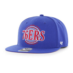 Philadelphia 76ers '47 High Post Captain Snapback Hat Royal | 47 brand for sale