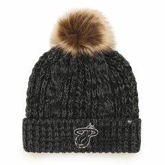 Miami Heat '47 Women's Meeko Cuffed Knit Hat with Pom Black | 47 brand online