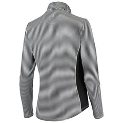 St. Louis Cardinals Tommy Bahama Women's Aubrey Stripe Block IslandZone Half-Zip Jacket - Black - MLB Discount