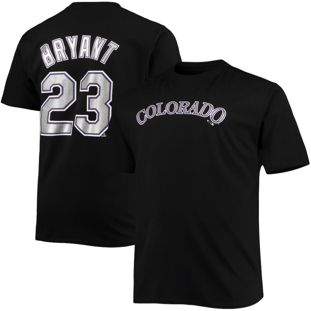 Kris Bryant Colorado Rockies Fanatics Big & Tall Name & Number T-Shirt - Black - Fanatics Online