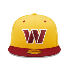 Washington Commanders New Era Flipside 2Tone 59FIFTY Fitted Hat Gold/Burgundy