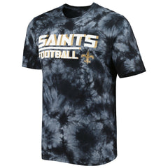 New Orleans Saints MSX by Michael Strahan Recovery Tie-Dye T-Shirt Black
