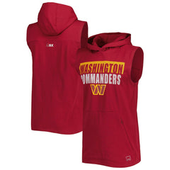 Washington Commanders MSX by Michael Strahan Relay Sleeveless Pullover Hoodie Burgundy