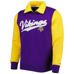 Minnesota Vikings Tommy Hilfiger Aiden Quarter-Zip Sweatshirt Purple/Gold