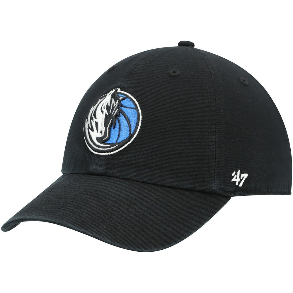 Dallas Mavericks '47 Core Logo Clean Up Adjustable Hat for sale Black | 47 brand outlet