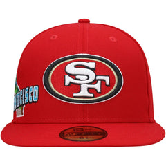 San Francisco 49ers New Era Stateview 59FIFTY Fitted Hat Scarlet