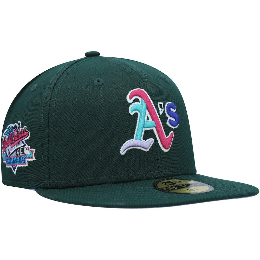 Athletics New Era 1989 World Series Polar Lights 59FIFTY Fitted Hat - Green - New Era on Sale