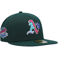 Athletics New Era 1989 World Series Polar Lights 59FIFTY Fitted Hat - Green - New Era on Sale