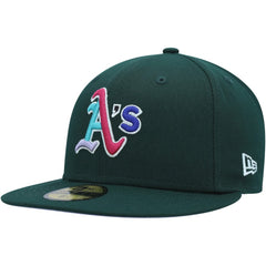 Athletics New Era 1989 World Series Polar Lights 59FIFTY Fitted Hat - Green - New Era on Sale