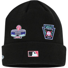 Pittsburgh Pirates New Era Polar Lights Cuffed Knit Hat - Black - New Era Lifestyle