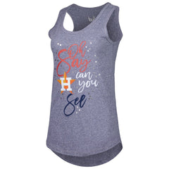 Houston Astros Touch Women's Americana Tri-Blend Racerback Tank Top - Navy - MLB on Sale