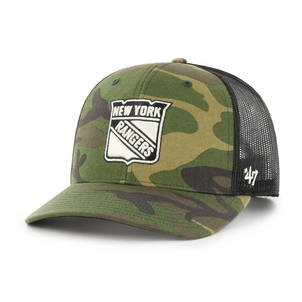 New York Rangers '47 Trucker Snapback Hat - Camo/Black - NHL 4871919
