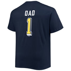 Milwaukee Brewers Big & Tall Father's Day #1 Dad T-Shirt - Navy - MLB Online