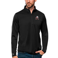 Cleveland Browns Antigua Tribute Quarter-Zip Lightweight Pullover Top Black