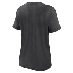 Fanatics Las Vegas Raiders Women's Hit Snow Washed T-Shirt Charcoal