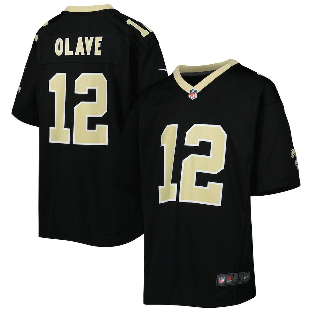 Nike Chris Olave New Orleans Saints Youth Game Jersey Black