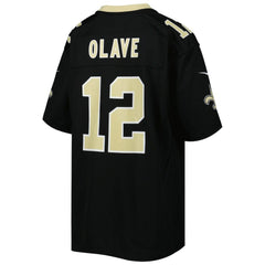Nike Chris Olave New Orleans Saints Youth Game Jersey Black
