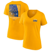 Golden State Warriors Women's 2022 Western Conference Champions Balanced Attack Roster V-Neck T-Shirt for sale Gold | Fanatics Near Me