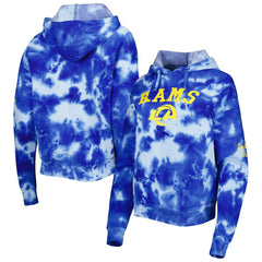 Los Angeles Rams New Era Women's Cloud Dye Fleece Pullover Hoodie Royal