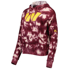 Washington Commanders New Era Women's Cloud Dye Fleece Pullover Hoodie Burgundy