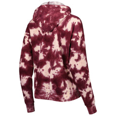 Washington Commanders New Era Women's Cloud Dye Fleece Pullover Hoodie Burgundy