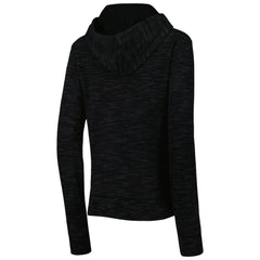 New Orleans Saints New Era Women's Reverse Space-Dye Full-Zip Hoodie Black