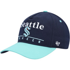 Seattle Kraken '47 Super Hitch Adjustable Snapback Hat - Deep Sea Blue/Light Blue - NHL 4883517