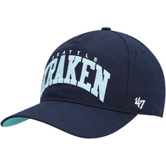 Seattle Kraken '47 Block Arch Hitch Snapback Hat - Deep Sea Blue - NHL 4883551