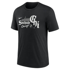 Chicago White Sox Nike City Connect Tri-Blend T-Shirt - Black - Nike Lifestyle