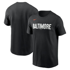 Baltimore Orioles Nike City Connect Wordmark T-Shirt - Black - Nike Discount